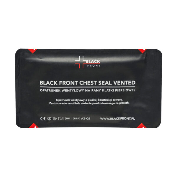 Opatrunek wentylowy Black Front Chest Seal Vented Opatrunek wentylowy Black Front Chest Seal Vented