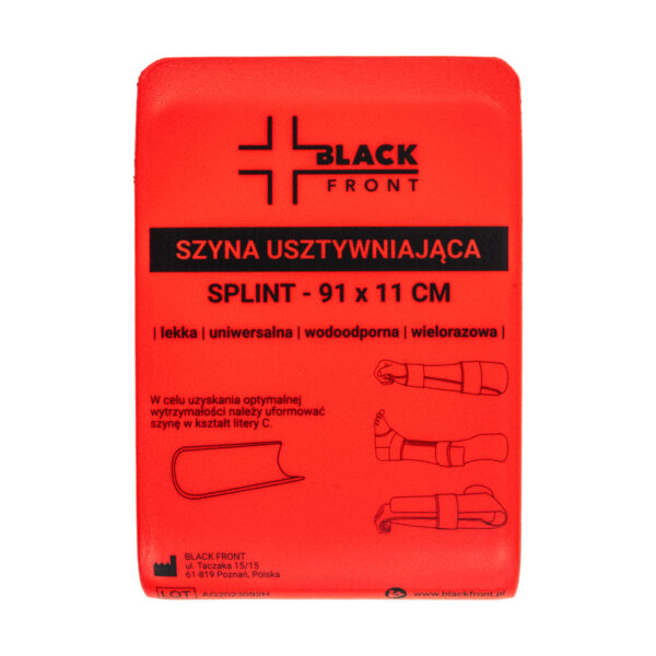 Szyna unieruchamiająca SPLINT 11×91 cm, kolor czerwony Szyna unieruchamiająca SPLINT 11×91 cm, kolor czerwony