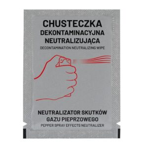 Chusteczka dekontaminacyjna do neutralizacji gazu pieprzowego