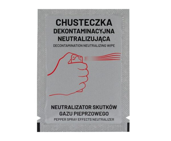 Chusteczka dekontaminacyjna do neutralizacji gazu pieprzowego