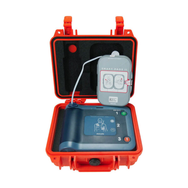 Defibrylator AED Philips Heartstart FRx w walizce ochronnej PELI Defibrylator AED Philips Heartstart FRx w walizce ochronnej PELI