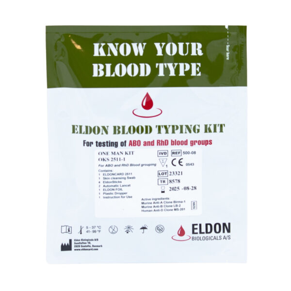 ELDON™ Blood Typing Kit – test do badania grupy krwi ELDON™ Blood Typing Kit – test do badania grupy krwi