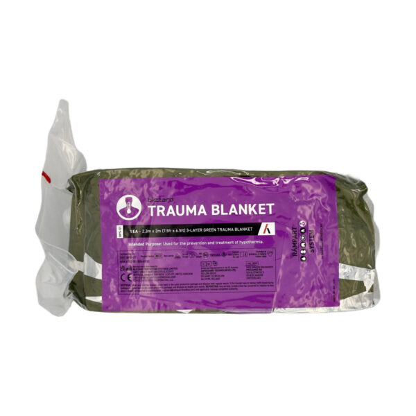 Koc ratunkowy 3-warstwowy Blizzard Trauma, zielony Koc ratunkowy 3-warstwowy Blizzard Trauma, zielony