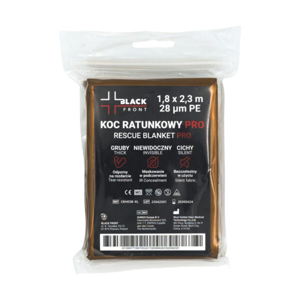 Koc ratunkowy Black Front PRO – kolor Coyote Brown Koc ratunkowy Black Front PRO – kolor Coyote Brown
