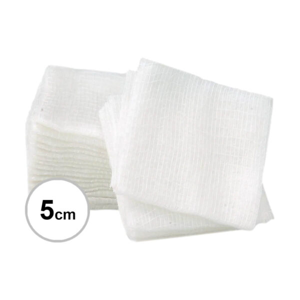 Kompres z gazy, niejałowy 5 x 5 cm | 100 sztuk Kompres z gazy, niejałowy 5 x 5 cm | 100 sztuk