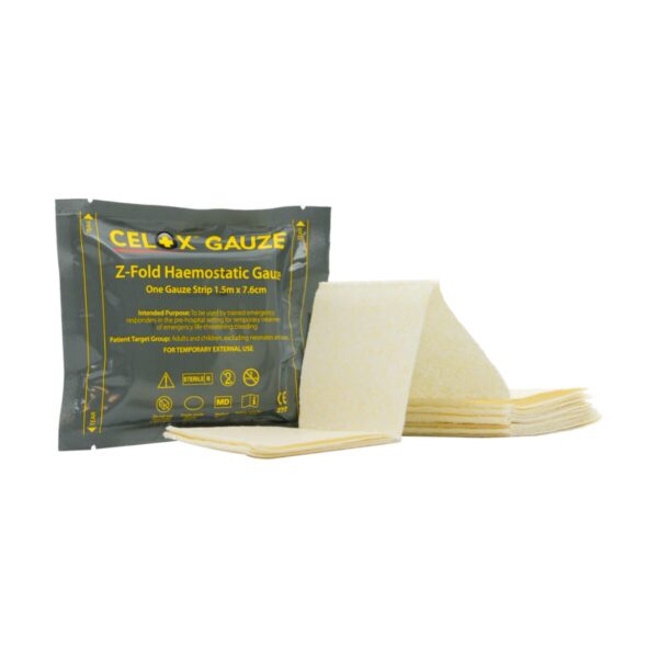 Opatrunek hemostatyczny Celox Gauze Z-Fold Opatrunek hemostatyczny Celox Gauze Z-Fold