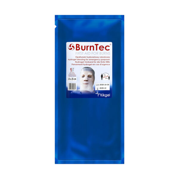 Opatrunek hydrożelowy BurnTec na twarz 25 x 25 cm Opatrunek hydrożelowy BurnTec na twarz 25 x 25 cm