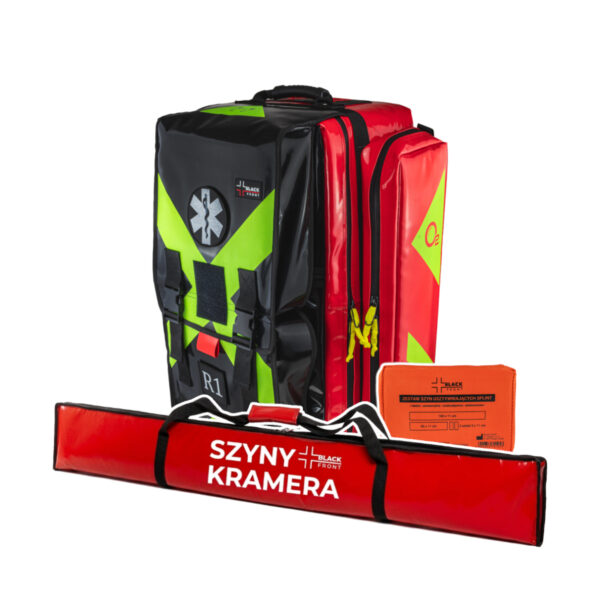Zestaw PSP R1 w plecaku (KSRG 02.2026) z szynami Zestaw PSP R1 w plecaku (KSRG 02.2026) z szynami