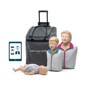 Zestaw – fantomy Laerdal Little Family QCPR + defibrylator szkoleniowy Shenzhen XFT-120C+