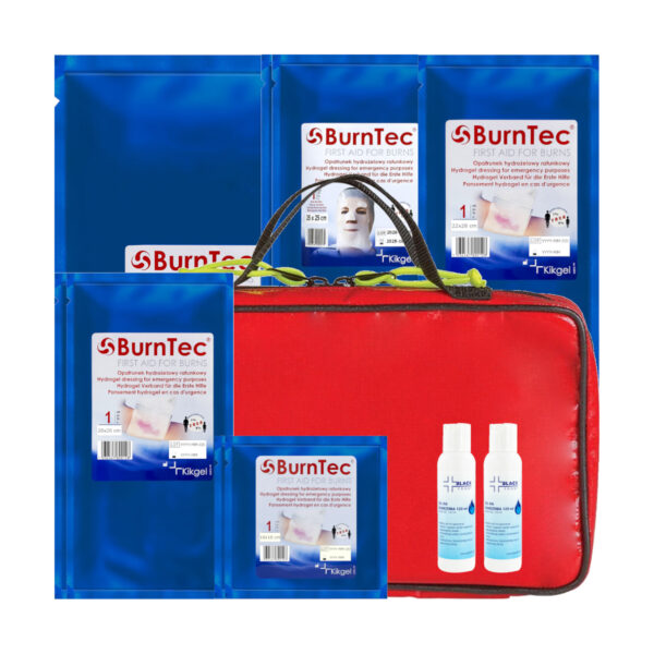 Zestaw opatrunków hydrożelowych BurnTec dla PSP w torbie Zestaw opatrunków hydrożelowych BurnTec dla PSP w torbie